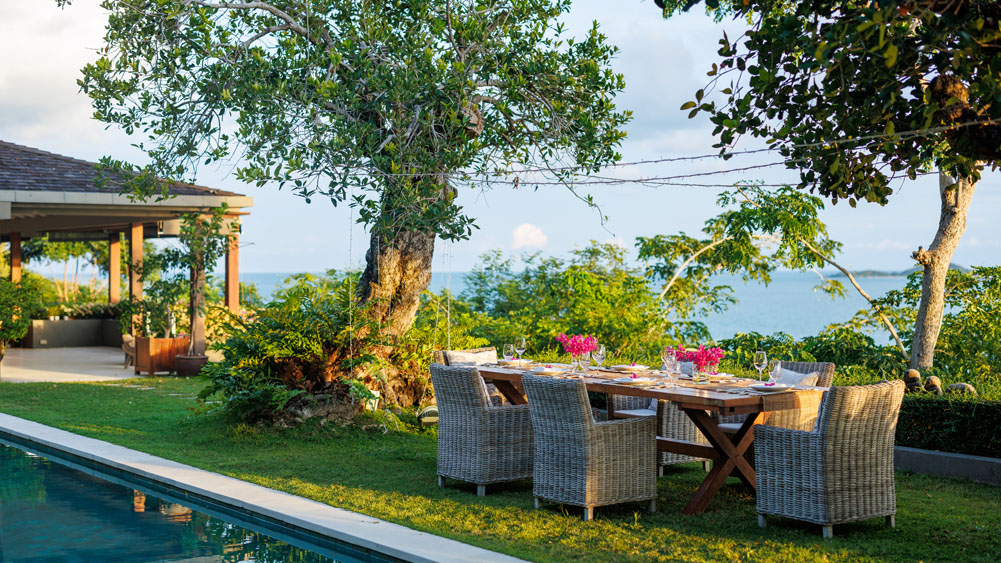 Element of 8 - Casual dining by the lap pool with fantastic views